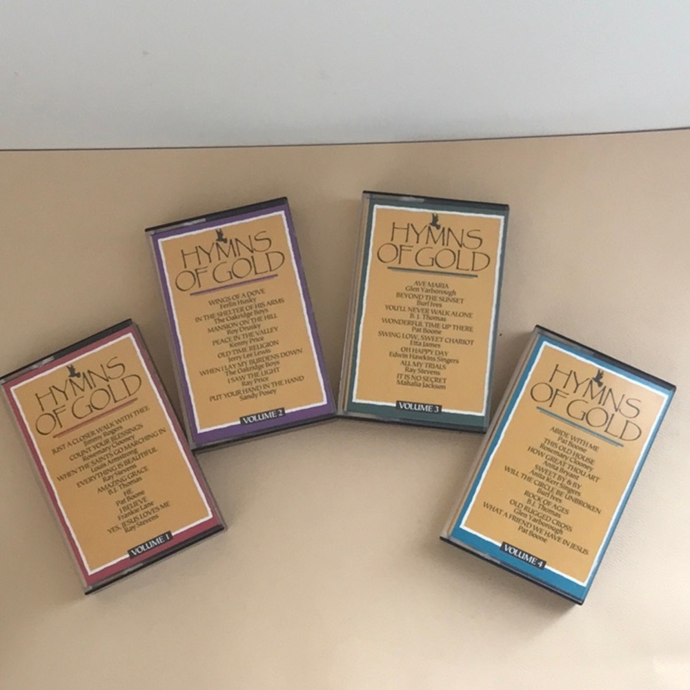 Hymns of Gold 4 cassettes Excellent Condition